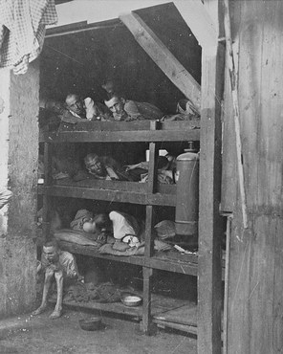 Pemandangan di kamp konsentrasi di Buchenwald